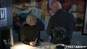 Hot Blonde Milf Gets Nailed Hard During Real Photoshoot on Freetaboo.net.