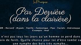 anal nymph fucked from behind in the clearing!