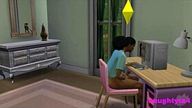 girl catches futa roommate jerking off, gets assfucked as punishment 😈