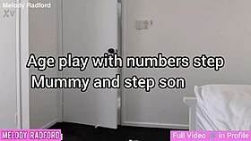 Feeling the intense emotions in age play roleplay with step mummy Melody Radford and her step son