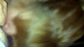 Kimberlie says, 'I love blowing this big cock.'