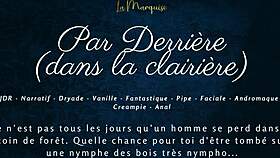 anal nymph fucked from behind in the clearing!