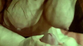 Stepmom Jerks Off And Blows Big Tits Close-Up!