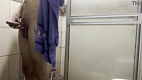 Caught Stroking with Cousin's Panties in Bath?