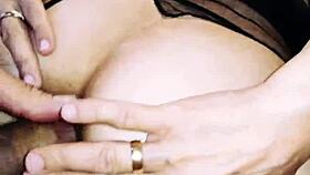 Wife Teases In Fishnets For Anal