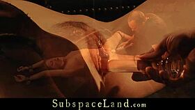 is this bandy-legged teen ready for whipping, bondage, and vibrator in a threesome? she's getting stimulated three ways!