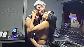 at the end of the carnival party, the dj kept staring at me, and i couldn't resist going to fuck him in the booth.