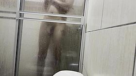 Caught Stroking with Cousin's Panties in Bath?