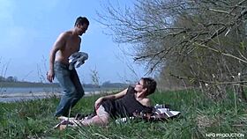 i got this short-haired tattooed milf fucked outdoors