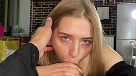 cute girl sucks me off before i put on the condom for more fun