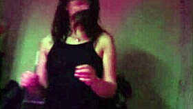 Latina housewife gives deepthroat blowjob