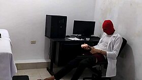Perverted Doctor Masturbates After Treating Cute Patient