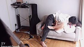 Petite Busty JD Experiences First Fingering and Massive Squirting