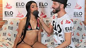 effy walks through the spicy room in colombia for a cute casting