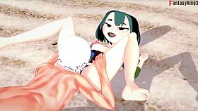 Gwen Gets Fucked On The Beach In 3D Anime Fantasy