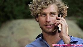 In this story, the ginger babe restrains the guy for intense pussy fucking.