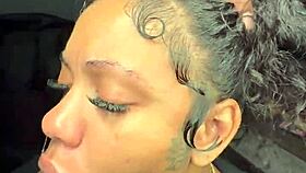 Oh man, Mochi G sucking Richdapiper's cock in homemade blowjob!