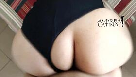 latina friend gets pounded hard in doggy style during homemade session