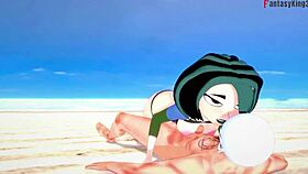 Gwen Gets Fucked On The Beach In 3D Anime Fantasy