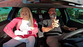 This casting interview features Tiffany Wilson, Latrell, and Elisa Ferraz in a group blowjob scene.