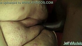 guy with big black cock drills deep into desiree devine's curvy chubby pussy and big ass