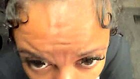 Oh man, Mochi G sucking Richdapiper's cock in homemade blowjob!