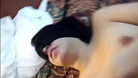 Blindfolded Neighbor's Anal Sex with Bondage and Condom