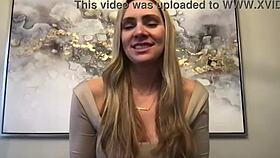 Meet JJ, the stunning tall blonde milf in first casting.