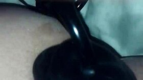 Jimena Simpson Teases Black Dildo