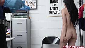 Teen Thief Suspect Bent Over and Fucked Hard by Big Dicked LP Officer at Work