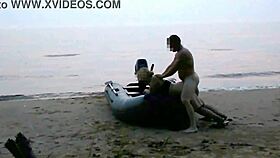 Night fucking on island beach