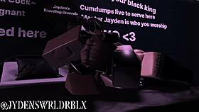 fucking a snowbunny fan on roblox with monster cock.