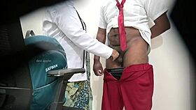 lady doctor checks schoolboy dick in hospital