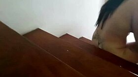 did the camera catch the old man's wife fucking the doorman on the stairs?