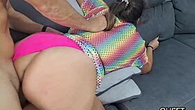 Latina Stepmom's Morning Fuck When Dad's Away