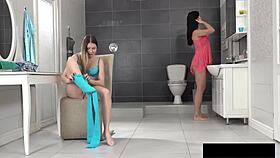 i'm in this golden shower lesbian encounter