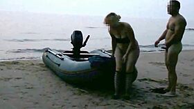 Night fucking on island beach