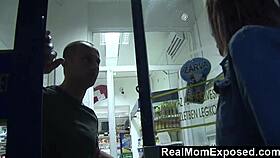 Blonde Milf Pays Cashier With Blowjob