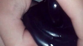 Jimena Simpson Teases Black Dildo