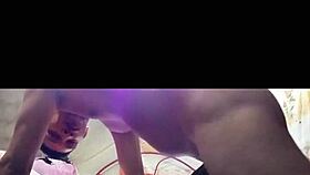 latina couple's homemade blowjob session feeling intense