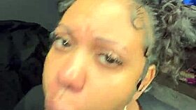 Oh man, Mochi G sucking Richdapiper's cock in homemade blowjob!