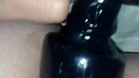 Jimena Simpson Teases Black Dildo