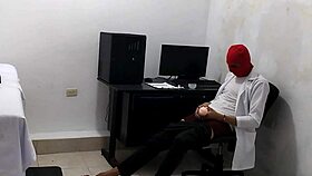 Perverted Doctor Masturbates After Treating Cute Patient