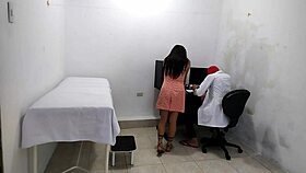 Perverted Doctor Masturbates After Treating Cute Patient