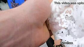 Playing with sexy suspects tits and pussy