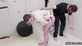 Flirty girl taken in asshole asylum