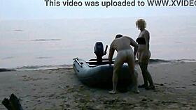 Night fucking on island beach