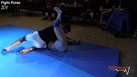 real mixed wrestling fight with domination and pulse