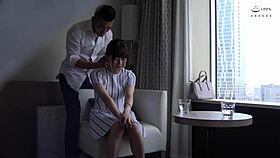 japanese cute new actress gets creampie leakage