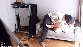 Petite Busty JD Experiences First Fingering and Massive Squirting